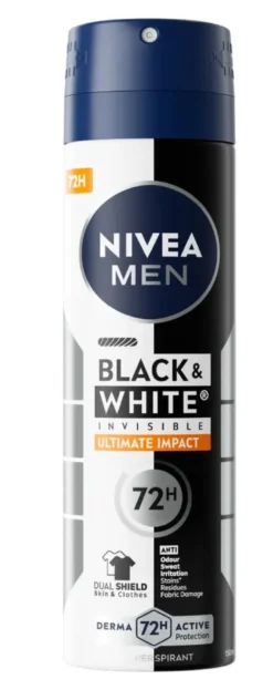 Nivea Men Black & White Ultimate Impact Anti-perspirant Spray (150 ml)