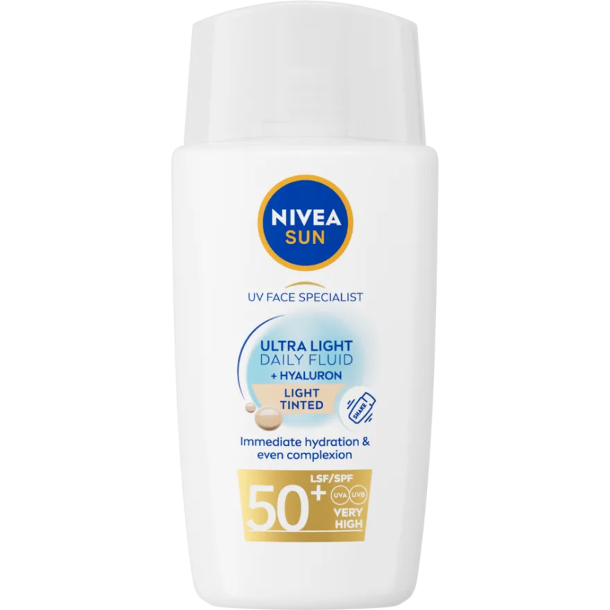 Nivea Sun Face Daily Fluid Spf50 Tint M (40 ml)