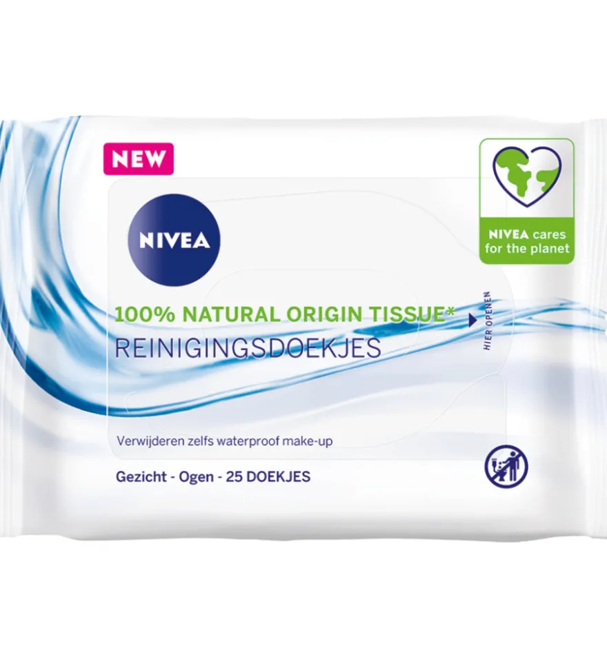 Nivea Verfrissende Doekjes Normale/Gemengde Huid (25 stuks)