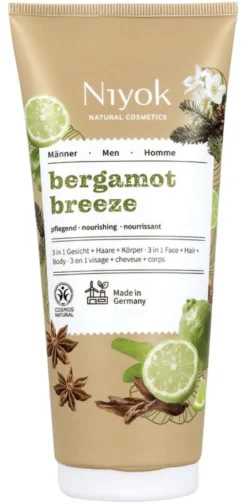 Niyok Shower Gel Men Bergamot Breeze 3 in 1 (200 ml)