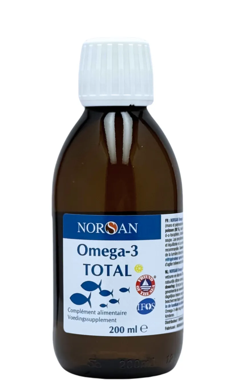 Norsan Omega-3 Total Visolie Citroen (200 ml)