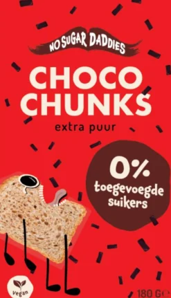 No Sugar Daddies Choco chunks extra puur bio (180 gr)