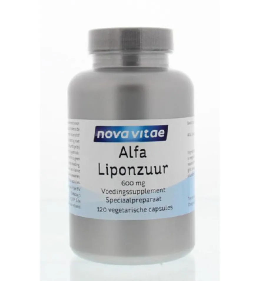 Nova Vitae Alfa Liponzuur 600 Mg (120 capsules)