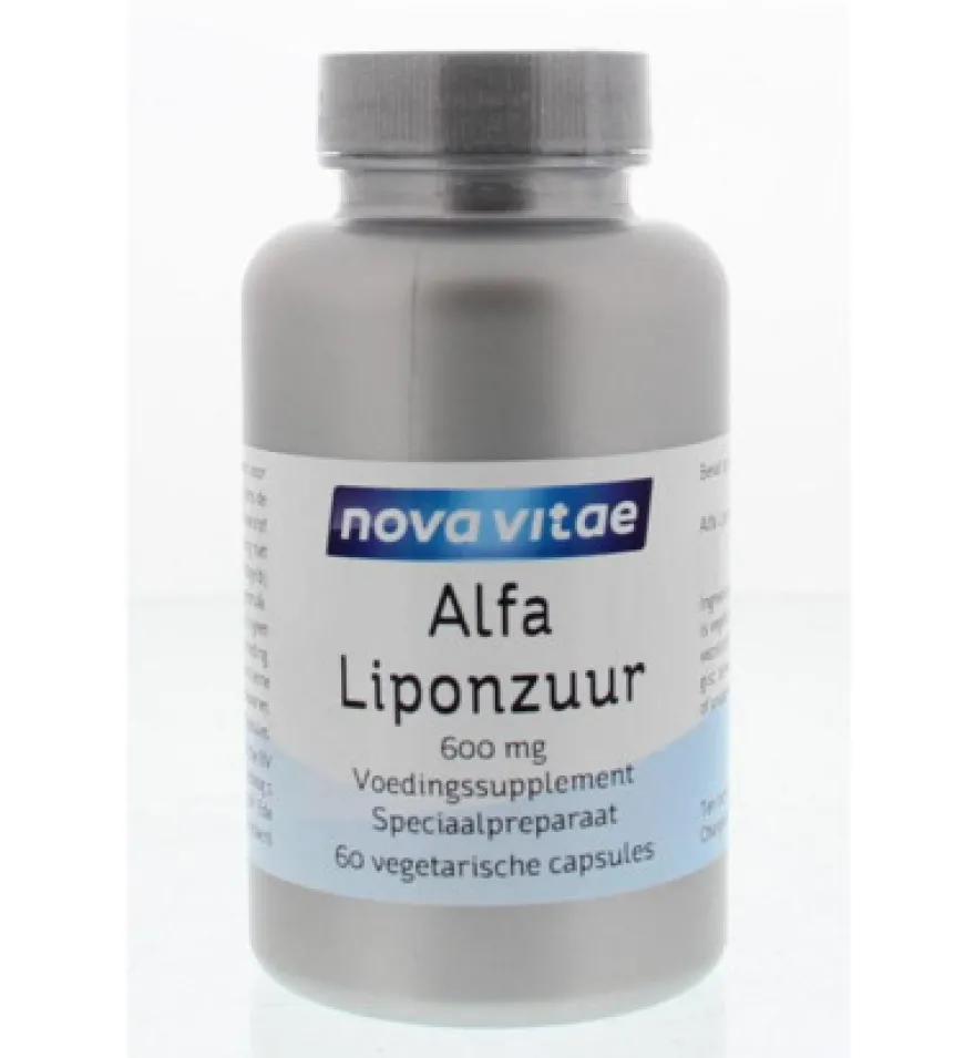 Nova Vitae Alfa Liponzuur 600 Mg (60 vega capsules)
