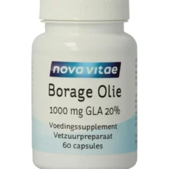 Nova Vitae Borage Olie 1000Mg Gla 20% (60 capsules)