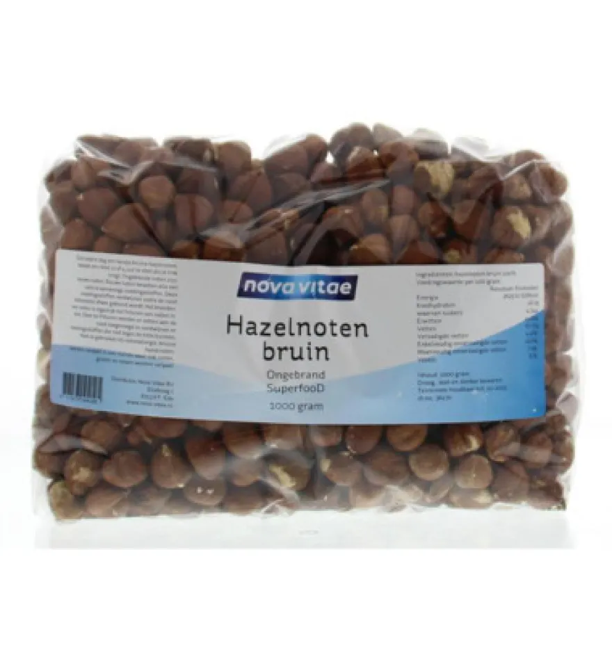 Nova Vitae Hazelnoten Bruin Ongebrand Raw (1000 gr)