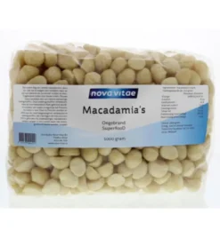 Nova Vitae Macadamia Ongebrand Raw (1000 gr)