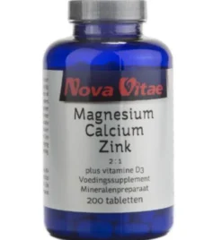 Nova Vitae Magnesium calcium 2:1 zink D3 (200 tabletten)