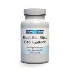 Nova Vitae Rode gist rijst + Q10 + knoflo ok (180 vega capsules)