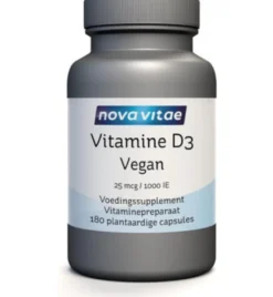 Nova Vitae Vitamine D3 1000Ie/25Mcg Vegan (180 vega capsules)