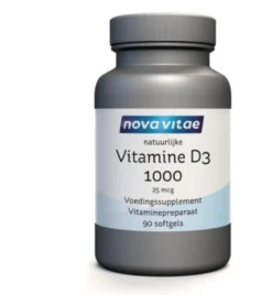 Nova Vitae Vitamine D3 1000/25mcg (90 softgels)