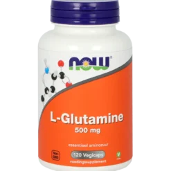 Now L-Glutamine 500mg (120 vega capsulesa)