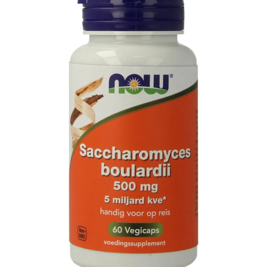 Now Saccaromyces boulardii 500mg (60 vega capsules)