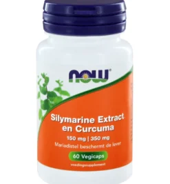 Now Silymarine/mariadistel extract en curcuma (60 vega capsules)