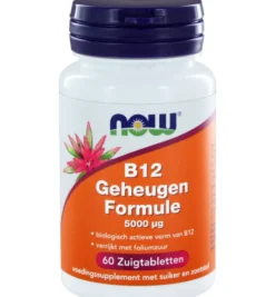 Now Vitamine B12 geheugenformule 5000 mcg (60 zuigtabletten)