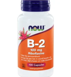 Now Vitamine B2 100 mg (100 capsules)