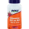 Now Vitamine D3 1000IE & Vitamine K2 (120 vega capsules)