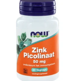 Now Zink picolinaat 50mg (60 vega capsules)