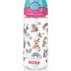Nuby Beker zacht rietje drukknop roze 530ml 3+ jaar (1 stuk)