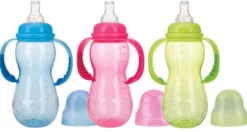 Nuby Fles Standaard 320Ml Nondrip Speen Assorti (1 stuk)