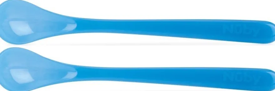 Nuby Warmtegevoelige Lepel Lang (2 stuks)