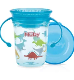 Nuby Wonder cup 240ml aqua 6+ maanden (1 stuk)