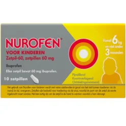 Nurofen Ibuprofen Voor Kinderen 60Mg (10 Zetpillen)
