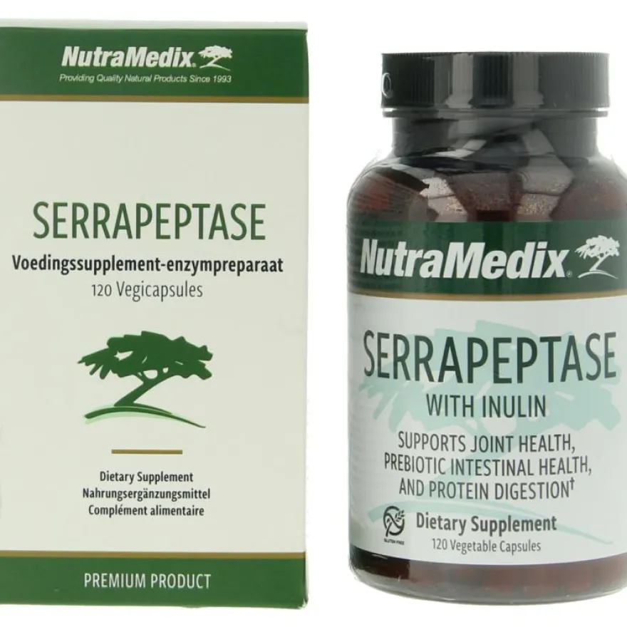 Nutramedix Serrapeptase 500mg (120 vega capsules)
