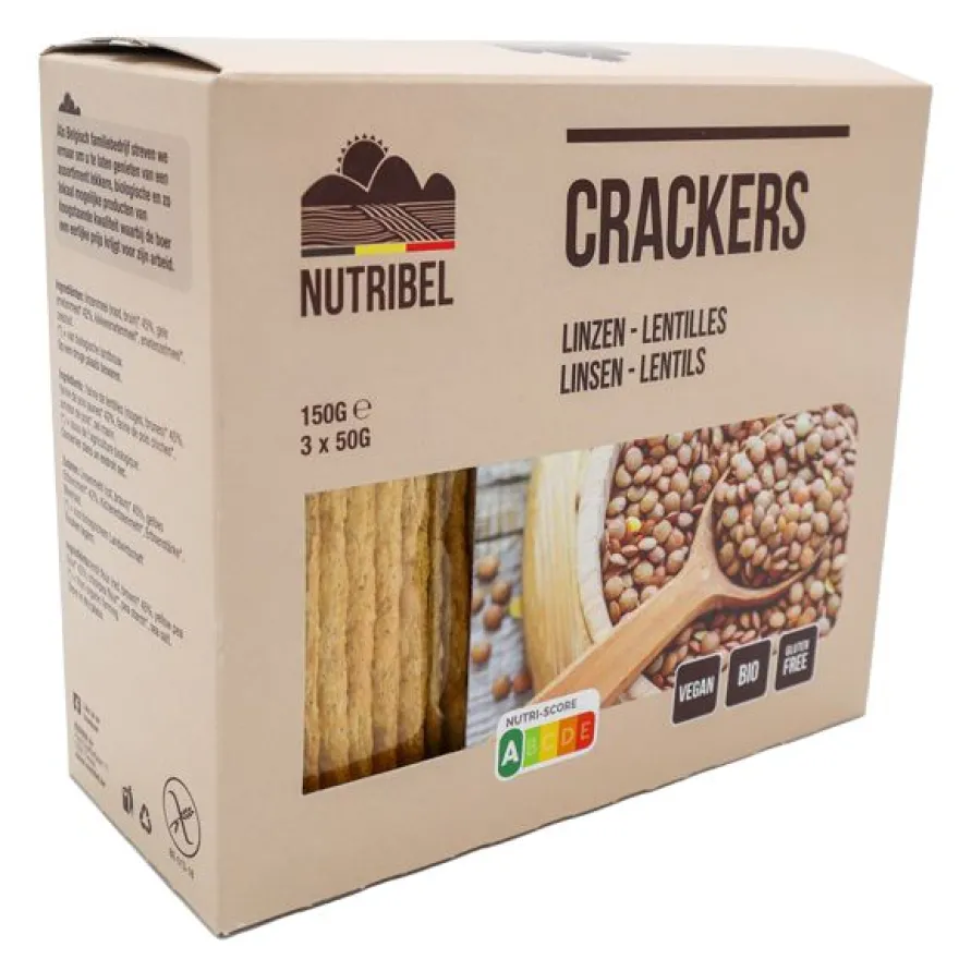 Nutribel Crackers Linzen Bio (150 gr)