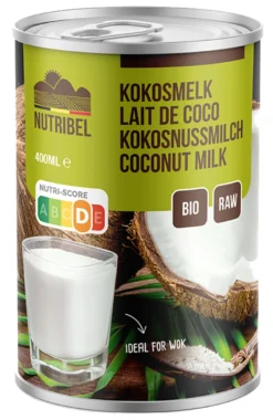 Nutribel Kokosmelk Glutenvrij Bio (400 ml)