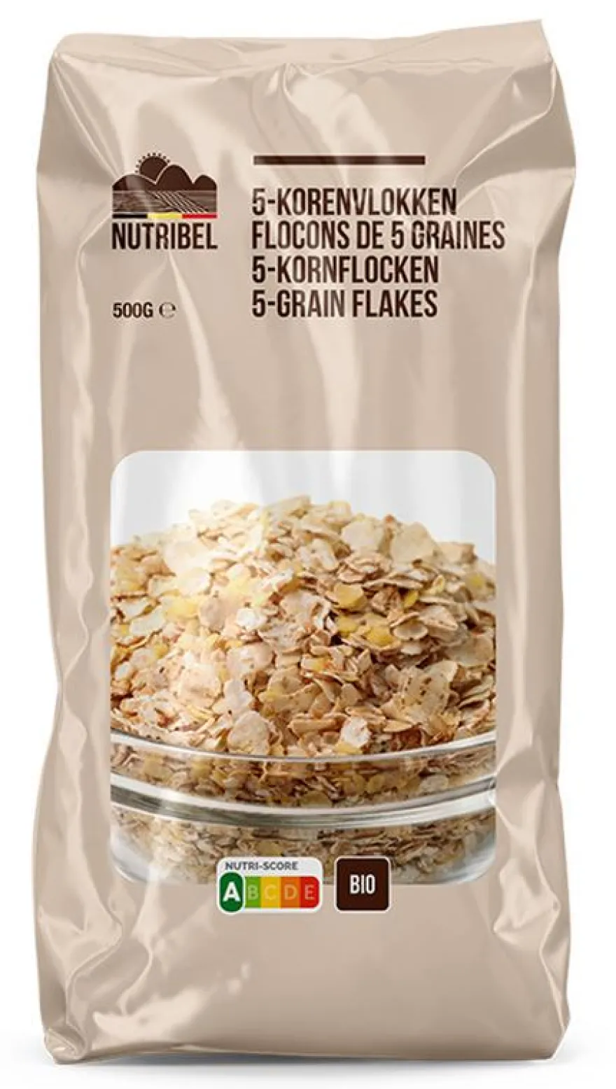 Nutribel 5-korenvlokken Bio (500 gr)