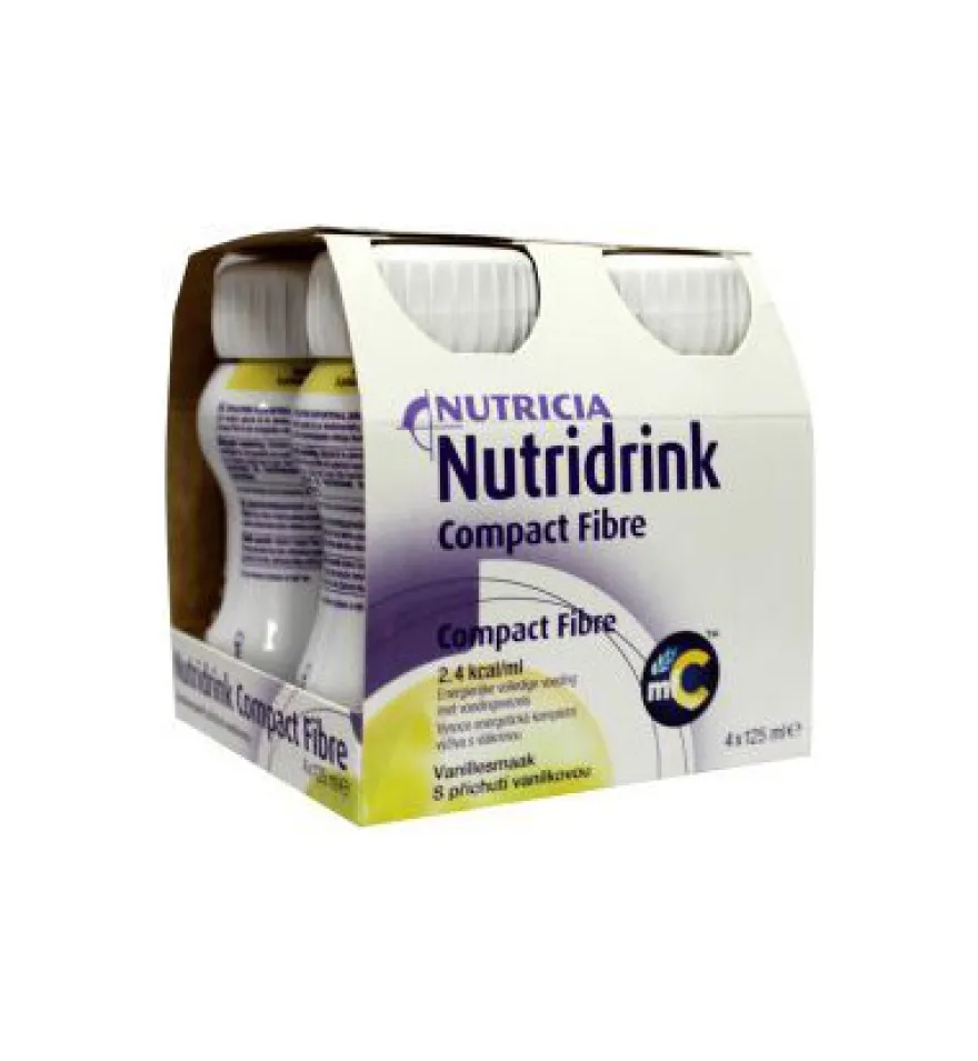 Nutridrink Compact Fibre Vanilla 125Ml (4 stuks)