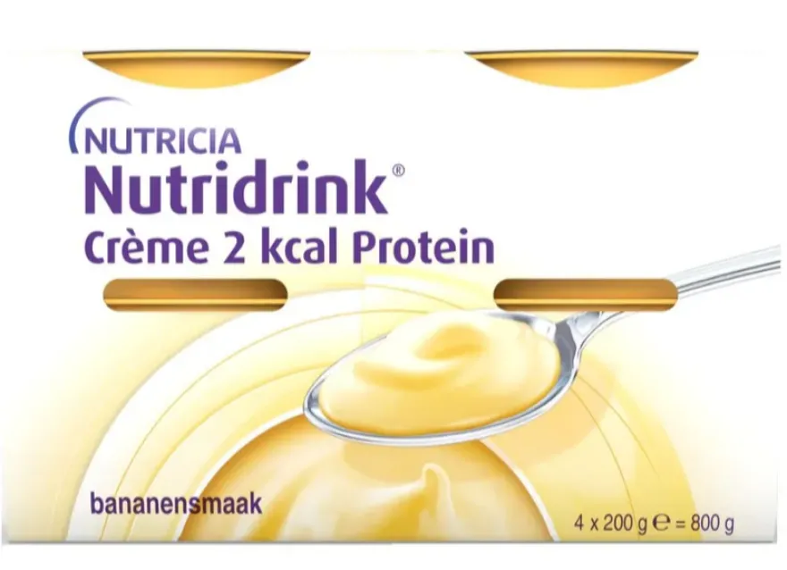 Nutridrink Crème 2 Kcal Protein Bananensmaak (800 gr)