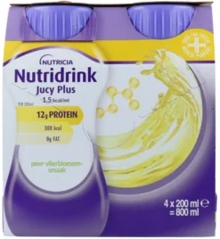 Nutridrink Jucy Plus Peer-vlierbloesem (800 ml)