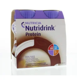 Nutridrink Protein Chocolade 200ml (4 stuks)