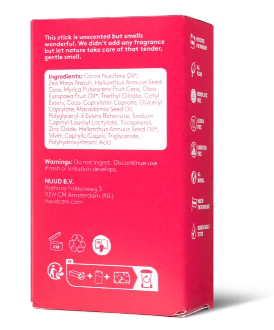 Nuud Natural Deodorant Stick (45 gr)