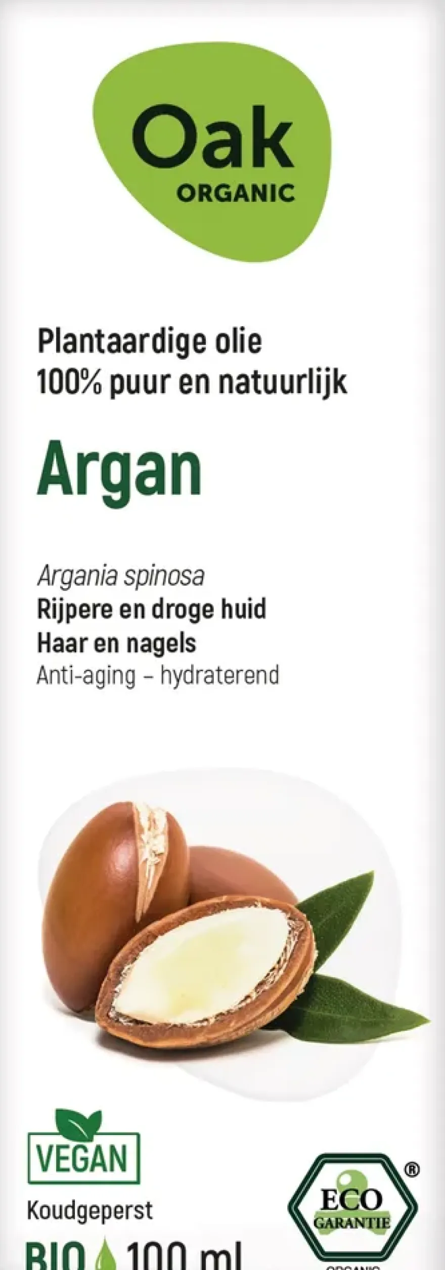 Oak Organic Argan Olie (100 ml)