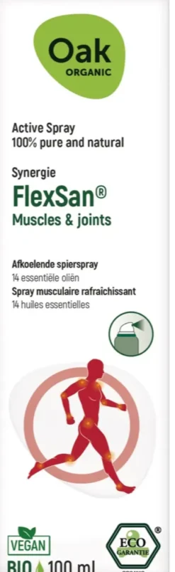 Oak Organic Flexsan Afkoelende Spierspray (100 ml)