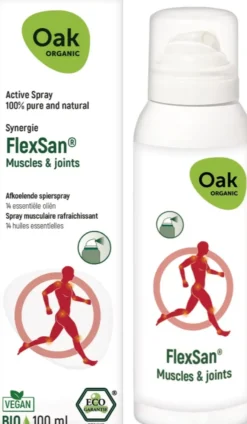 Oak Organic Flexsan Afkoelende Spierspray (100 ml)