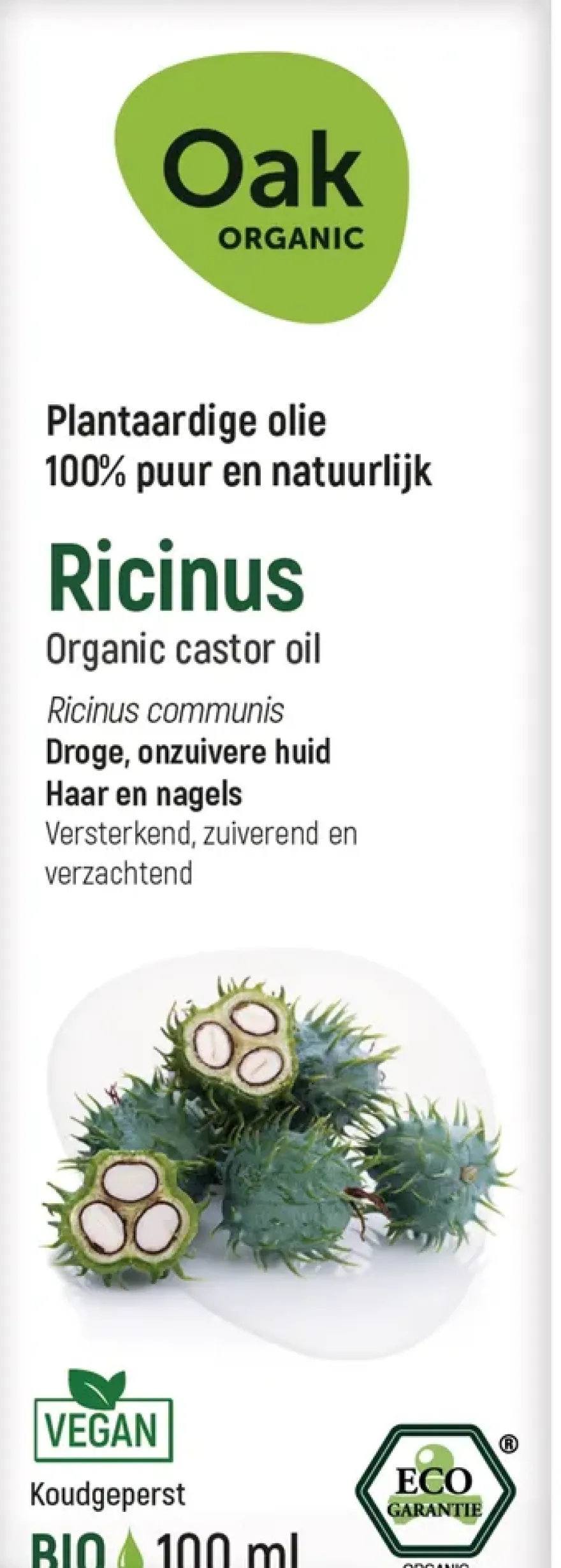Oak Organic Ricinus Olie (100 ml)