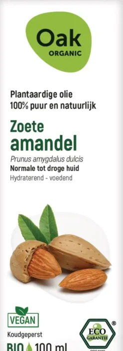 Oak Organic Zoete Amandel Olie (100 ml)