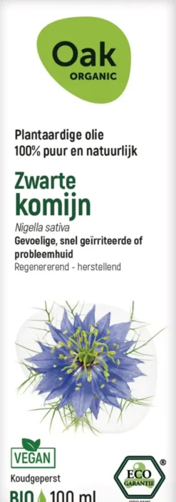 Oak Organic Zwarte Komijn Olie (100 ml)
