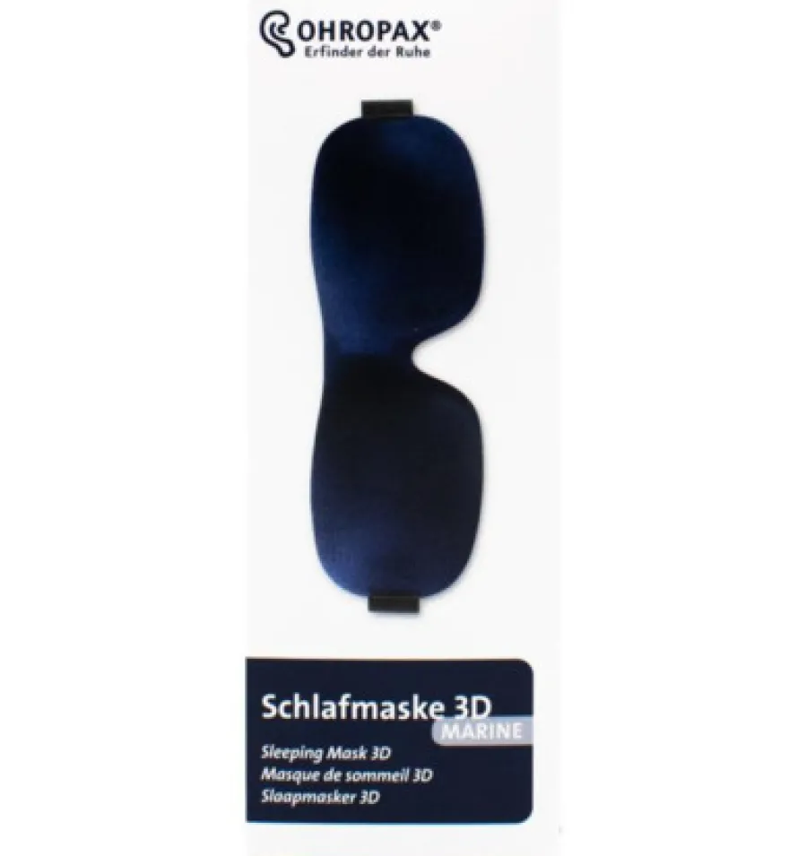 Ohropax Slaapmasker Blauw Geweven (1 stuk)