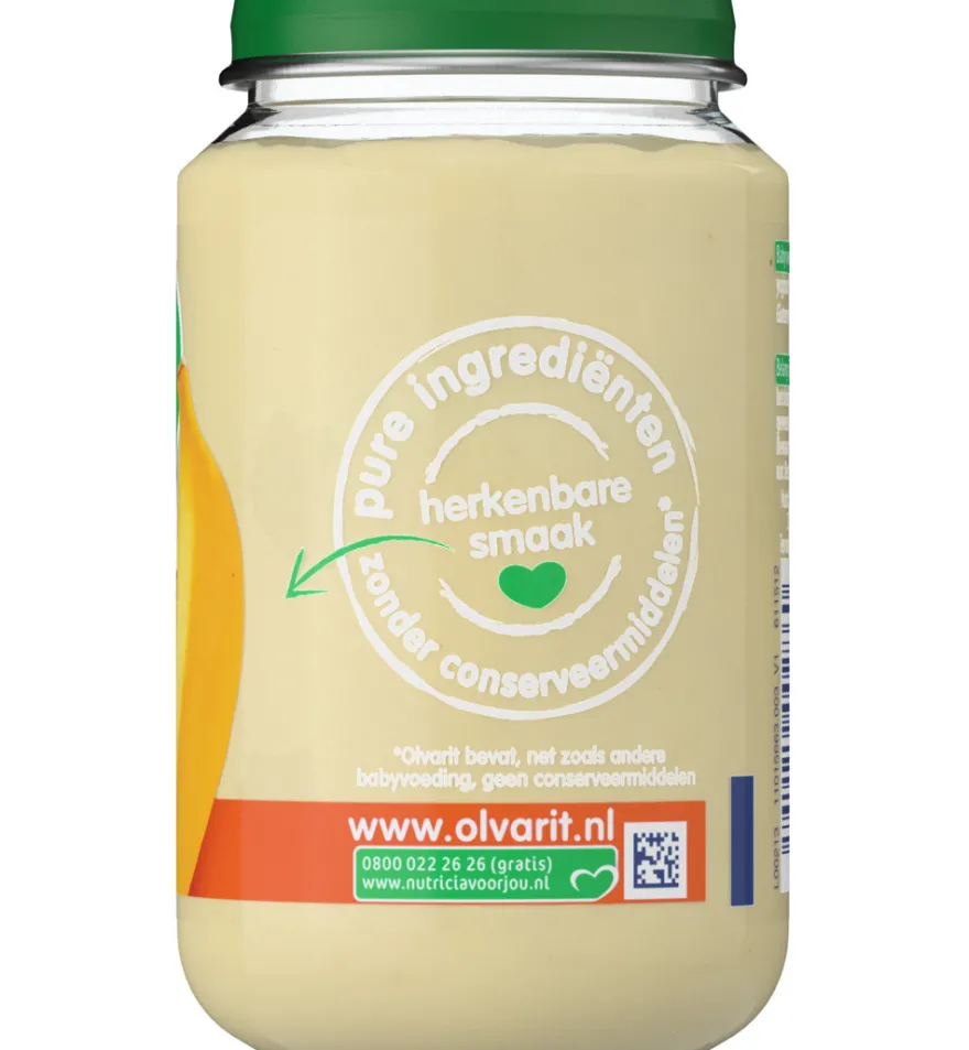Olvarit Banaan appel yoghurt 6M50 (200 gr)