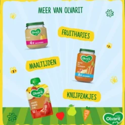 Olvarit 12+m Tomaat Witvis Pasta (250 gr)