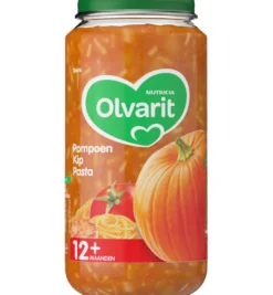 Olvarit Pompoen kip pasta 12M06 (250 gr)
