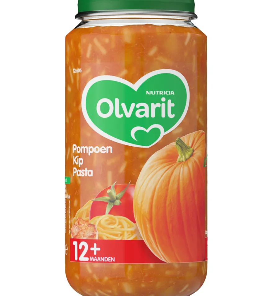 Olvarit Pompoen kip pasta 12M06 (250 gr)