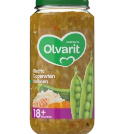 Olvarit Risotto doperwten kalkoen 18M01 (250 gr)