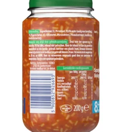 Olvarit Spaghetti bolognese 8M10 (200 gr)