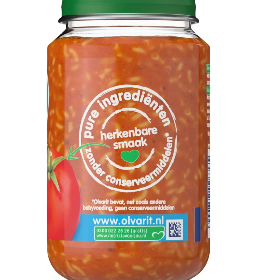 Olvarit Tomaat ham macaroni 8M09 (200 gr)